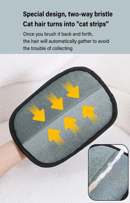 Pet Grooming Gloves Static Dedusting Brush Pet Hair Remover Brush Removing Dog Cat Hair From Sofa Carpet Clothes Tool Supplies NNOS