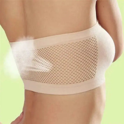 Summer Free Size Tube Invisible Bra Breathable Back Mesh Strapless Crop Top Women Ladies Sexy Bralette Bra Dress Shouderless Top NNOS