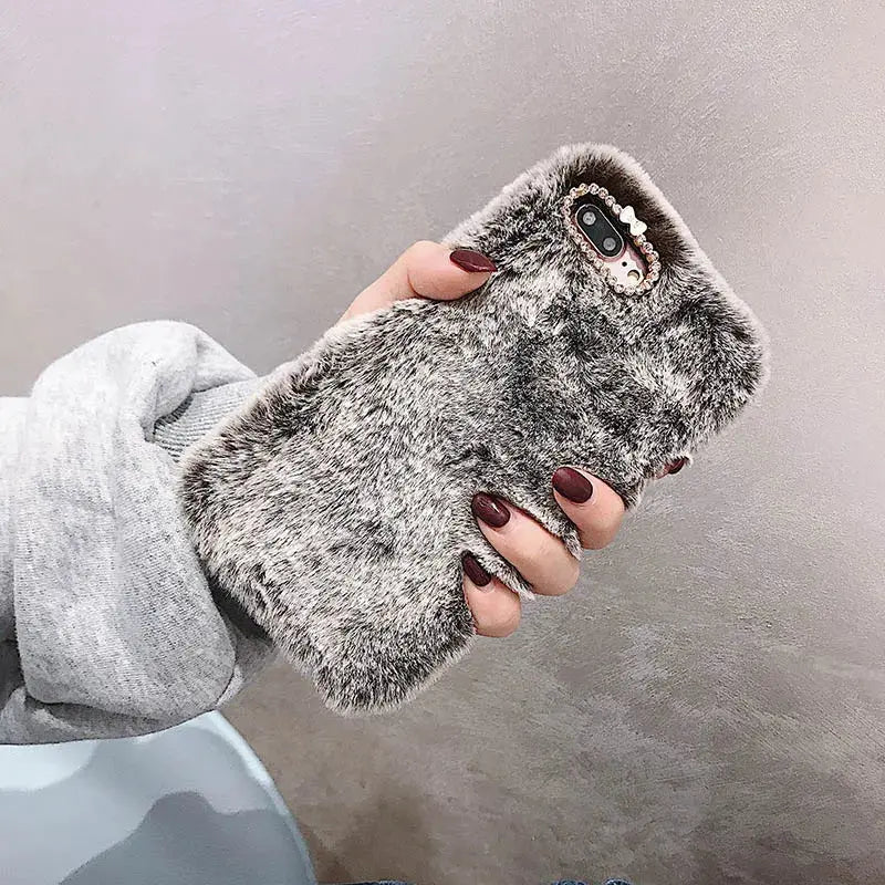🧸 Plush & Hilarious Winter-Ready Phone Case For Iphone NNOS