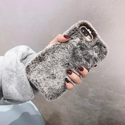 🧸 Plush & Hilarious Winter-Ready Phone Case For Iphone NNOS