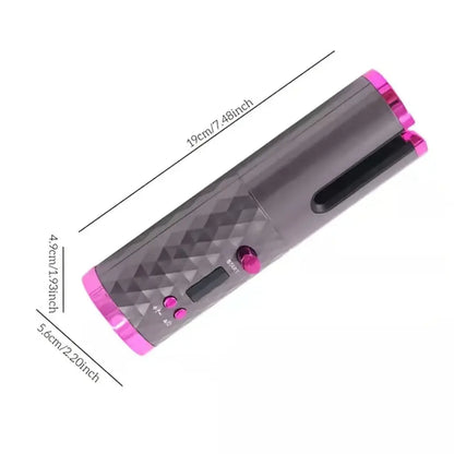 Ultimate Rechargeable Automatic Hair Curler - LCD Display & Ceramic Technology for Salon-Quality Curls Anywhere!