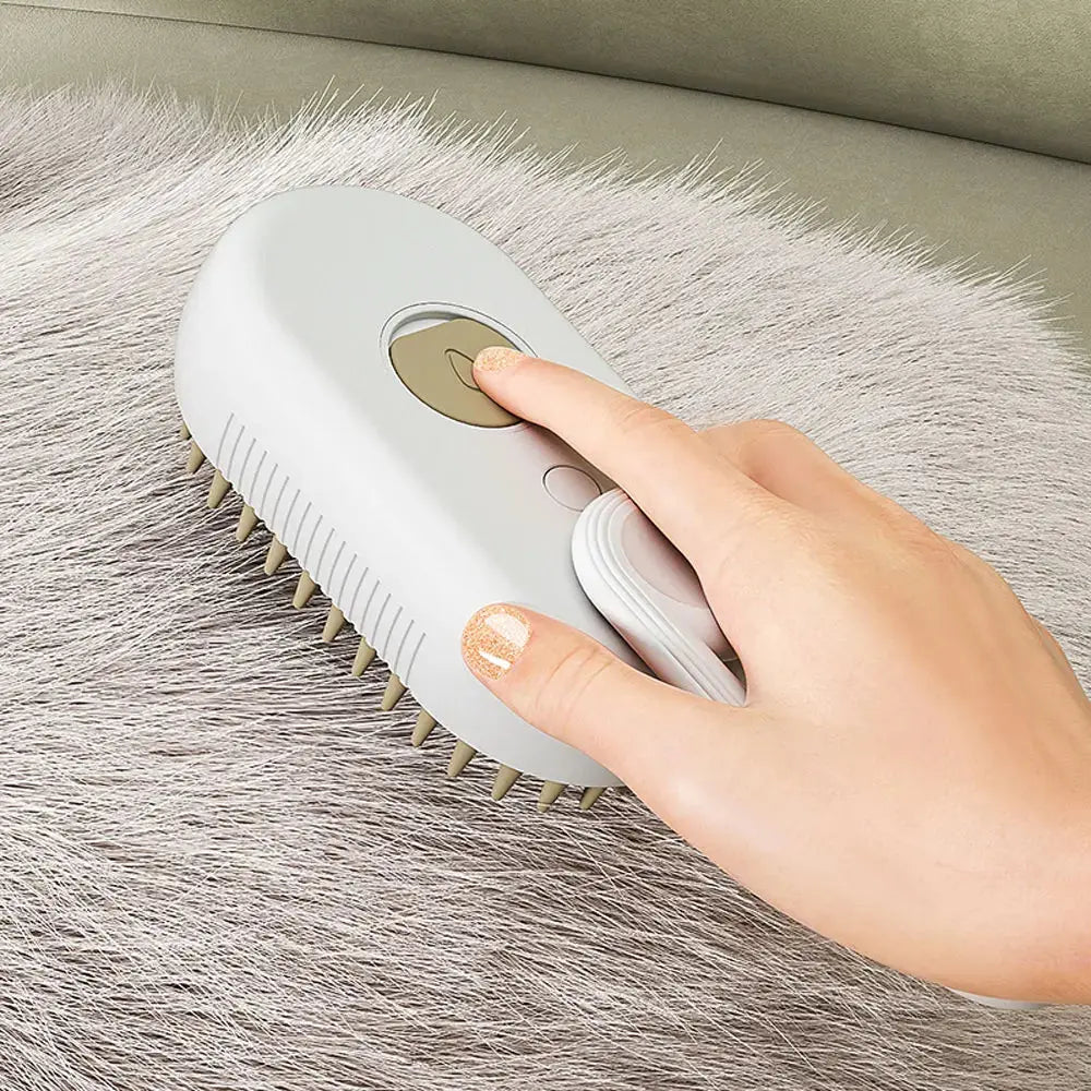 Rechargeable 3-in-1 Cat Grooming Brush Steamy Electric Self-Cleaning Spray Massage Pet Comb for Removing Loose Hair NNOS