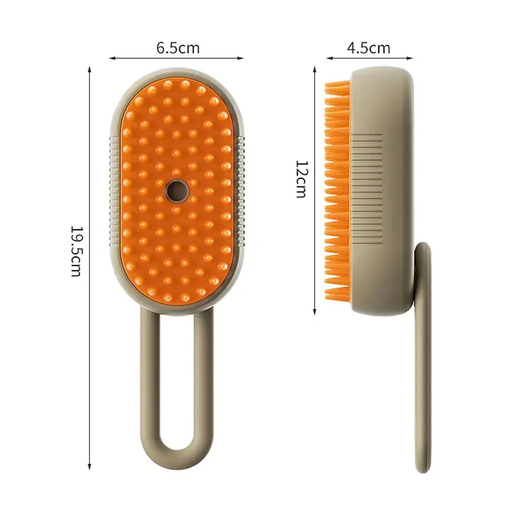 Rechargeable 3-in-1 Cat Grooming Brush Steamy Electric Self-Cleaning Spray Massage Pet Comb for Removing Loose Hair NNOS