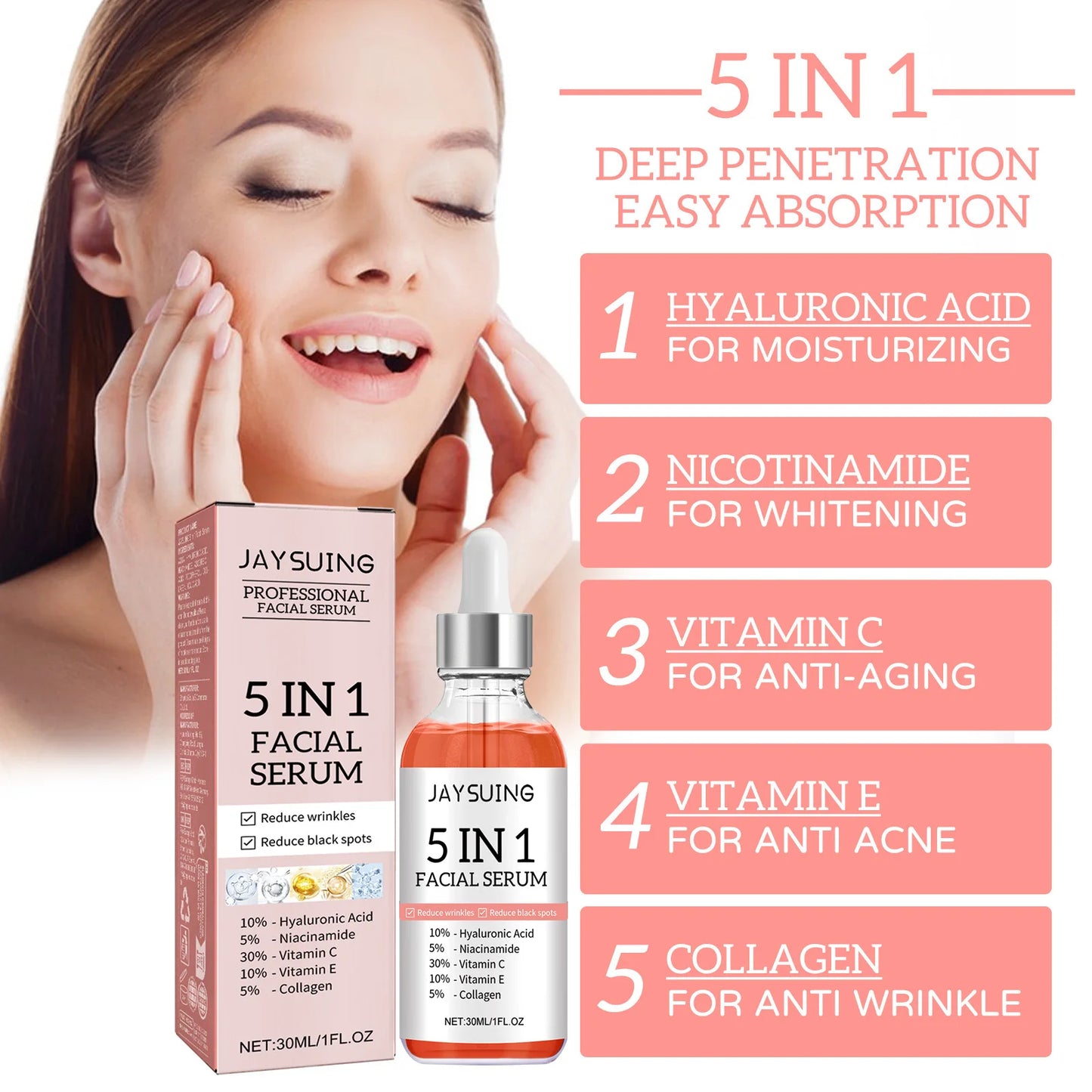 5 In 1 UNPARALLELED BEAUTY: REVITALIZE & REJUVENATE YOUR SKIN IN ONE STEP