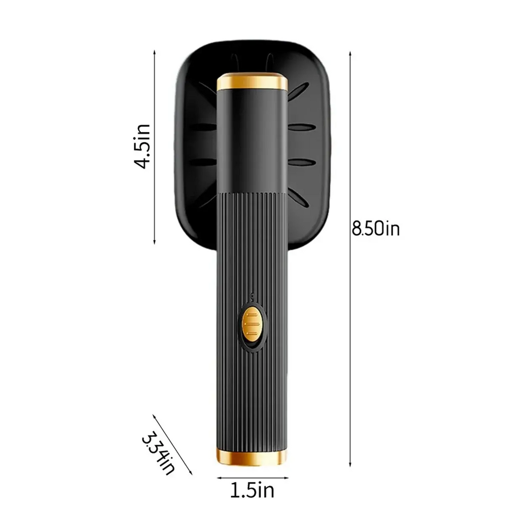 Portable Mini Steam Iron for Travel Black Fabric Clothes 180° Rotatable Handheld Garment Steamer NNOS
