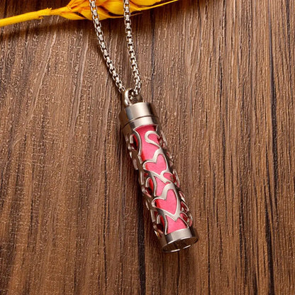 Aromatherapy Jewelry Pendant Flowers Pattern Hollow Out Perfume Lockets Essential Oil Diffuser Necklace