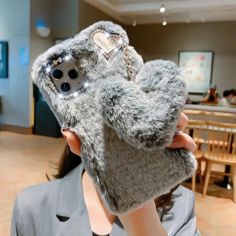 🧸 Plush & Hilarious Winter-Ready Phone Case For Iphone NNOS