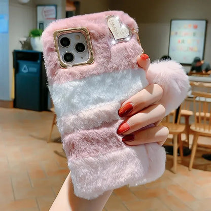 🧸 Plush & Hilarious Winter-Ready Phone Case For Iphone NNOS