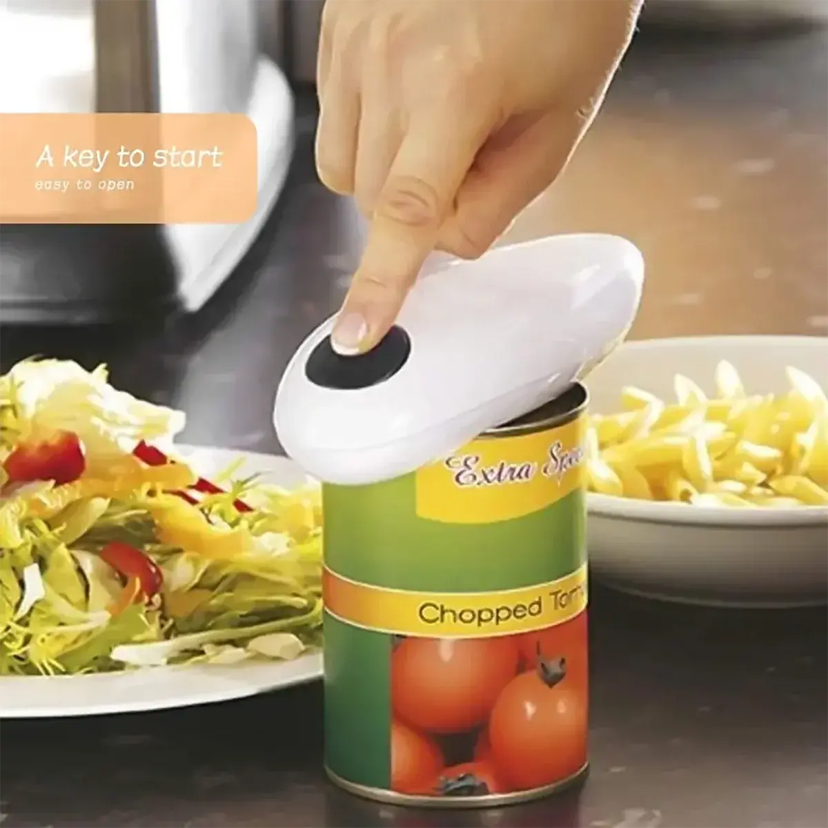 New electric can opener 8-shaped can opener automatic bottle opener set product image
