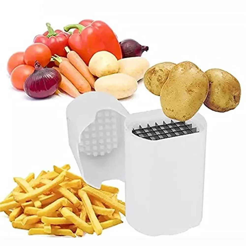 Natural Cut French Fry Cutter Rapid Slicer Tool for Vegetables Potatoes Food Dicer Chopper