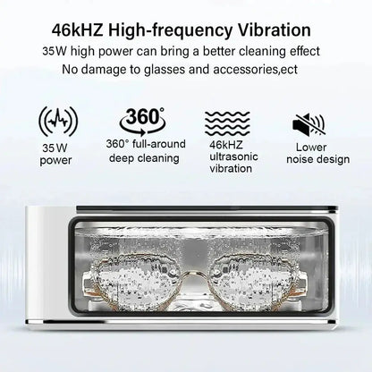 Powerful Ultrasonic Cleaner 500ML 46kHz for Jewelry Glasses Razor Circuit Board Watches Denture Teeth Ultrasound Washing Machine NNOS