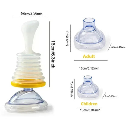 First Aid Kit Choking Device Adults & Children Home Asphyxia Rescue Device Anti Suffocation 2 Size Choking Rescue Kit 4PCS/Set NNOS