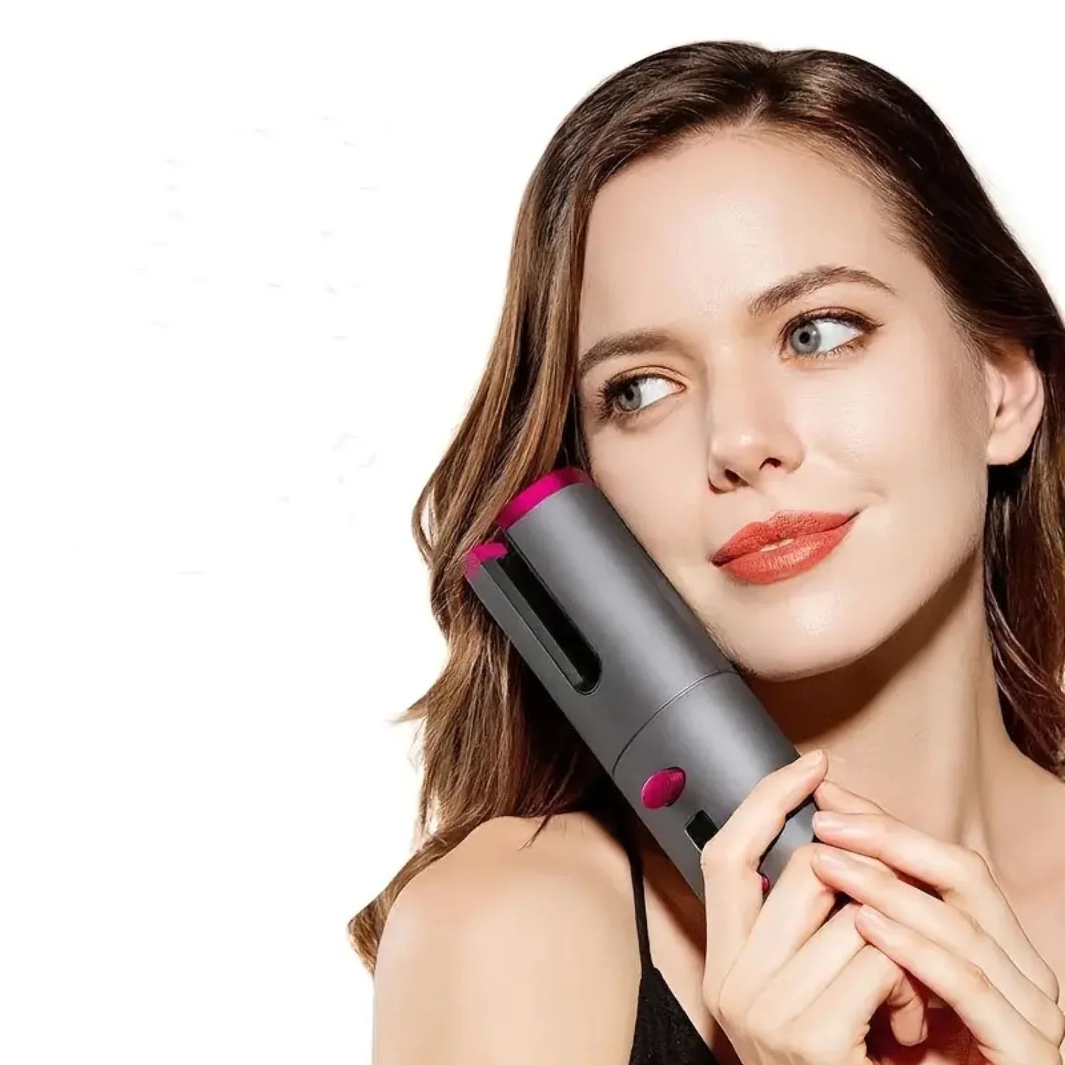 Ultimate Rechargeable Automatic Hair Curler - LCD Display & Ceramic Technology for Salon-Quality Curls Anywhere!