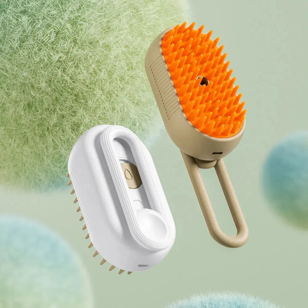 Rechargeable 3-in-1 Cat Grooming Brush Steamy Electric Self-Cleaning Spray Massage Pet Comb for Removing Loose Hair NNOS