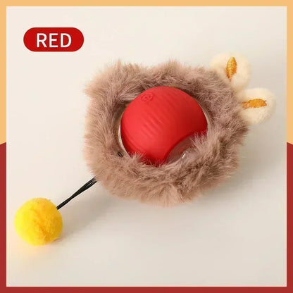 Smart Rolling Cat Toy: Electric, Interactive Ball Keeps Kitty Entertained! USB Rechargeable - Automatic Playtime & Teasing.