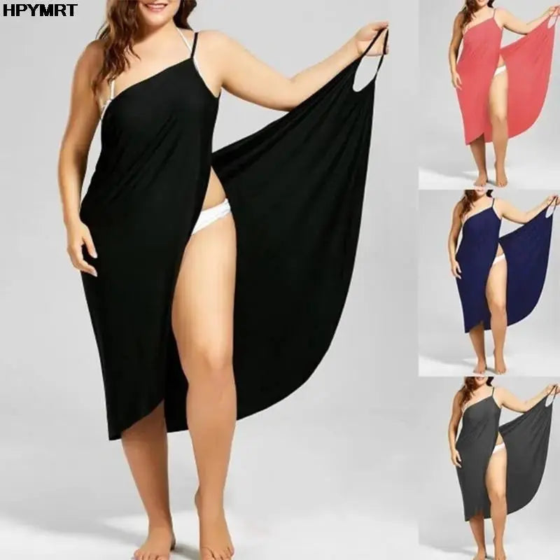Robe Femme Dress For Women Sling Beach Dresses Sarong Cover Up Warp Pareo Backless Cross Swimwear Female Y2K Vestido De Mujer NNOS