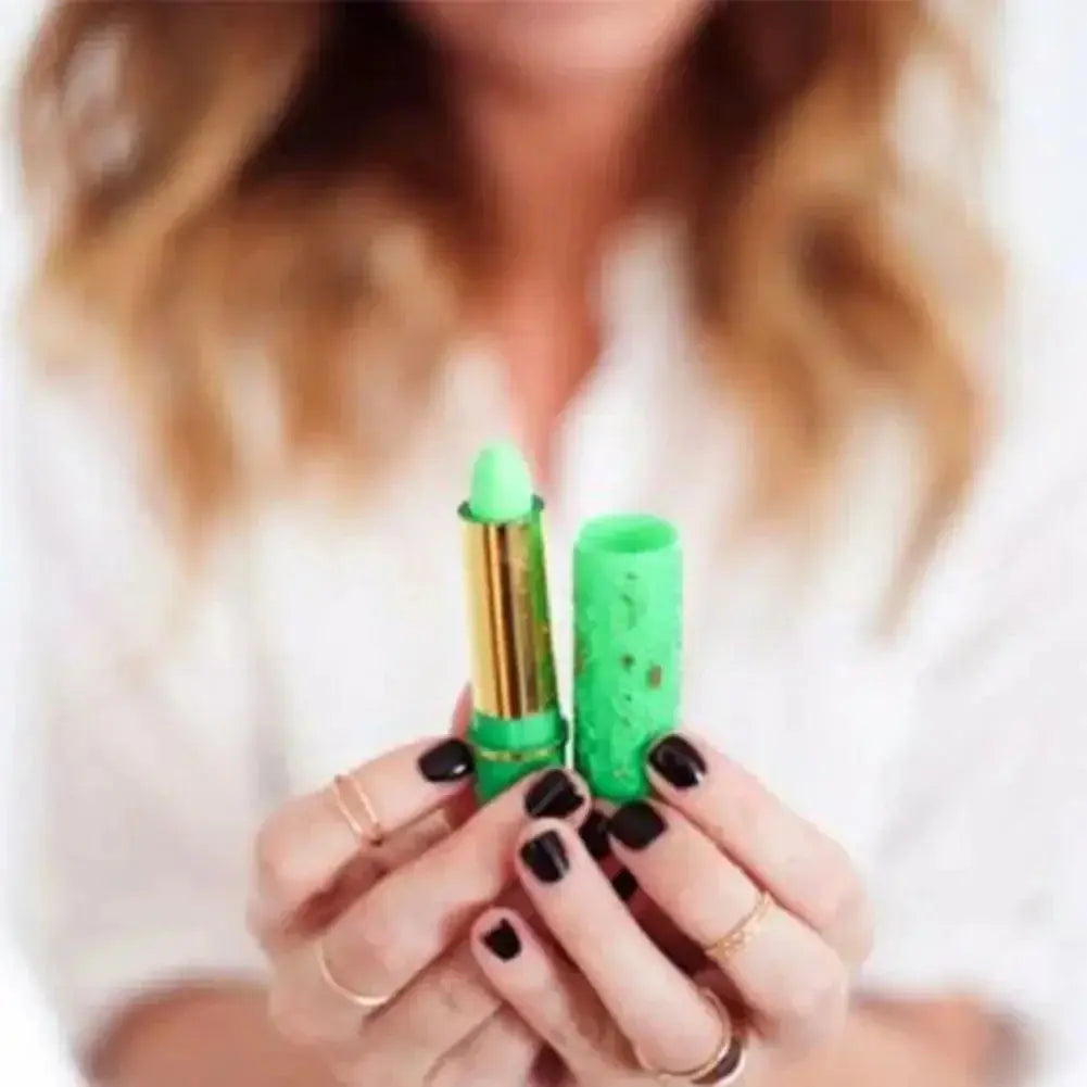 6PCS/Box Lipstick Dark Green Magic Lipgloss Lipstick Long Lasting Waterproof Butterfly Lip Tint Cosmetics Makeup Maquiagem NNOS