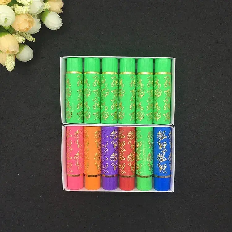 6PCS/Box Lipstick Dark Green Magic Lipgloss Lipstick Long Lasting Waterproof Butterfly Lip Tint Cosmetics Makeup Maquiagem NNOS