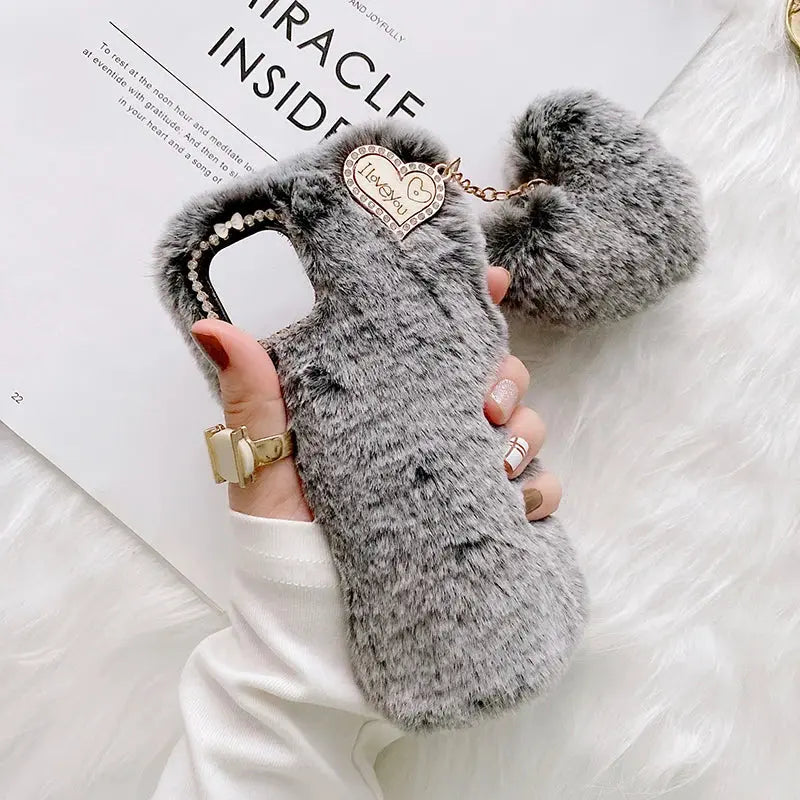🧸 Plush & Hilarious Winter-Ready Phone Case For Iphone NNOS