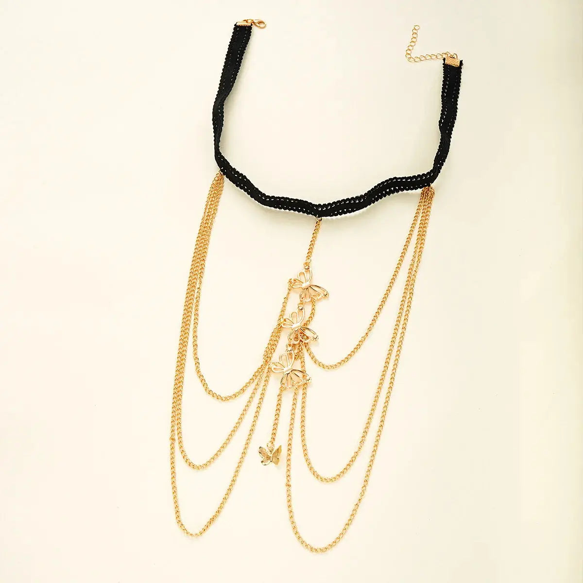 Bohemia Multi Layer Butterfly Tassel Leg Chain for Women Fashion Sexy Metal Bodychain Beach Thigh Leg Chain Jewelry Accessories NNOS
