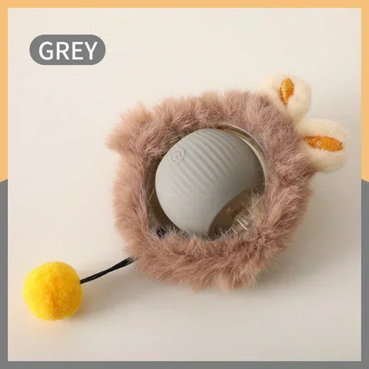 Smart Rolling Cat Toy: Electric, Interactive Ball Keeps Kitty Entertained! USB Rechargeable - Automatic Playtime & Teasing.