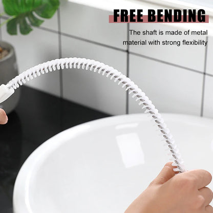 Flexible Pipe Dredging Brush for Efficient Bathroom and Kitchen Sewer Cleaning - Available in 1 or 2 Pieces