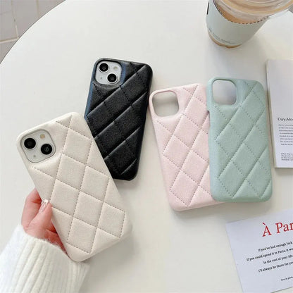 Luxury Geometric Leather Crossbody Phone Case NNOS