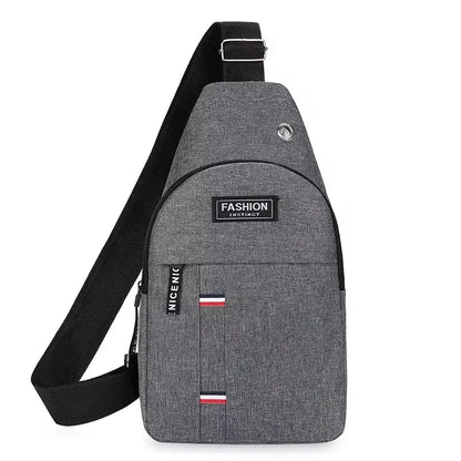 Men's Fashionable Chest Bag Large Capacity One Shoulder Crossbody Outdoor Sports Leisure Small Shoulder Bag