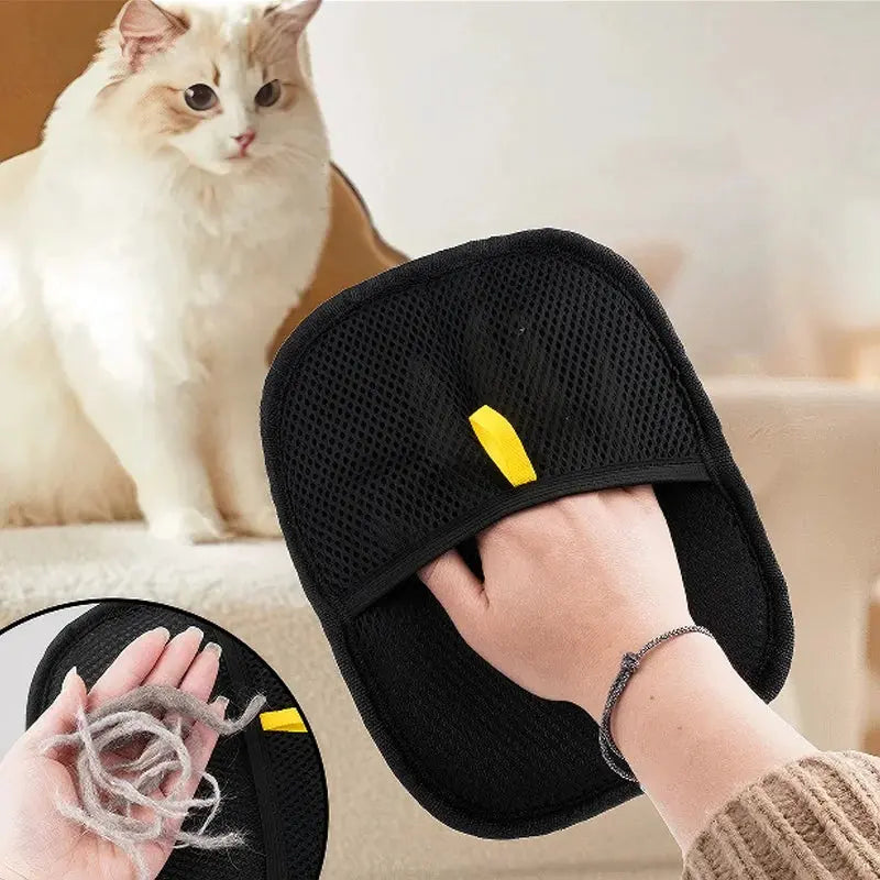 Pet Grooming Gloves Static Dedusting Brush Pet Hair Remover Brush Removing Dog Cat Hair From Sofa Carpet Clothes Tool Supplies NNOS