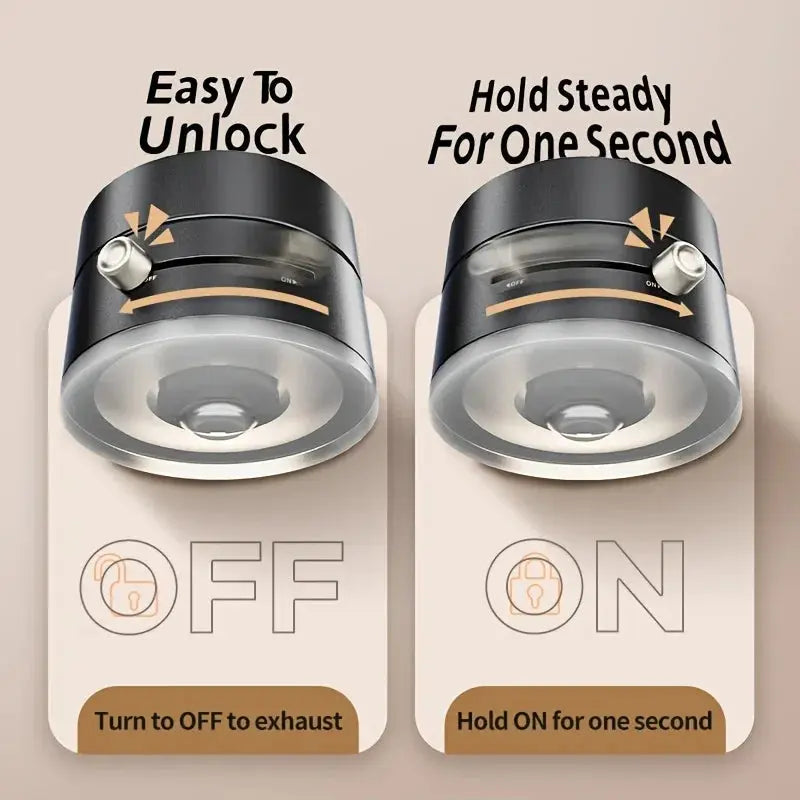 Magnetic Vacuum Suction Cup Folding Swivel Stand - Double-Sided Mobile Phone Holder for Universal Use