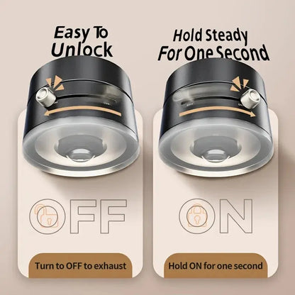 Magnetic Vacuum Suction Cup Folding Swivel Stand - Double-Sided Mobile Phone Holder for Universal Use