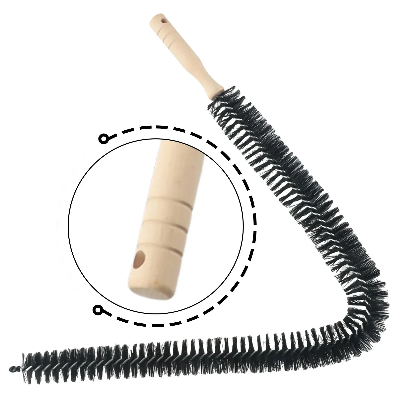 70Cm/75Cm Multi-Purpose Radiator and Dryer Duct Cleaning Brush - Flexible Long Thin Duster for Washing Machine Maintenance