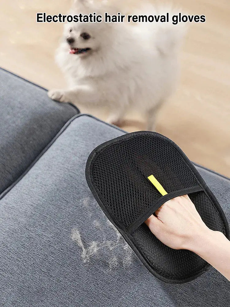 Pet Grooming Gloves Static Dedusting Brush Pet Hair Remover Brush Removing Dog Cat Hair From Sofa Carpet Clothes Tool Supplies NNOS