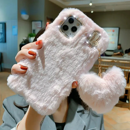 🧸 Plush & Hilarious Winter-Ready Phone Case For Iphone NNOS