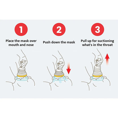 First Aid Kit Choking Device Adults & Children Home Asphyxia Rescue Device Anti Suffocaation  2 Size Choking Rescue Kit 4PCS/Set NNOS
