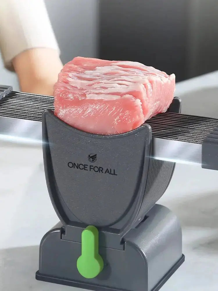 ONCE for All Meat Slicer and  Knife Set for Meat Slicing , Manual Fresh Meat Cutter, Slicer for Beef, Pork, Chicken Breast NNOS