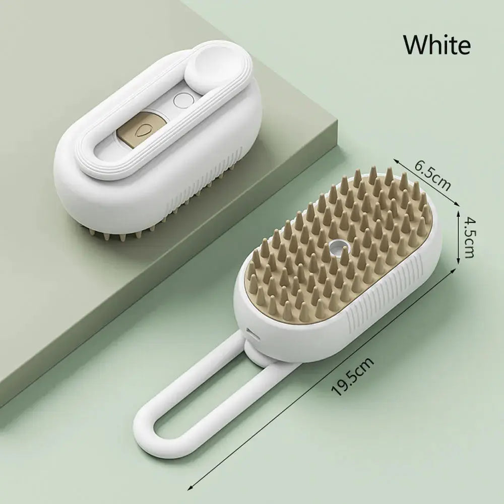 Rechargeable 3-in-1 Cat Grooming Brush Steamy Electric Self-Cleaning Spray Massage Pet Comb for Removing Loose Hair NNOS