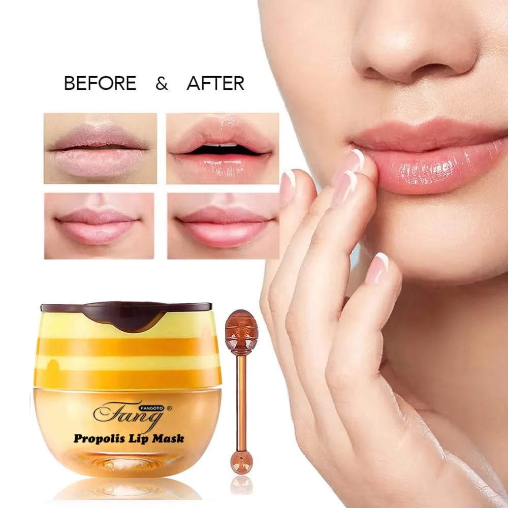 Revitalize Your Lips Overnight with 5.5G Strawberry Honey Nourishing Lip Sleep Mask - Ultimate Moisturizing Care!