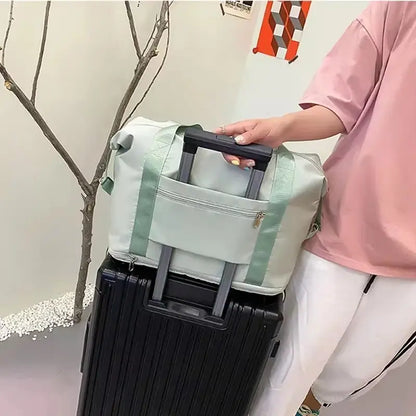 Ultimate Waterproof Gym Bag for Women - Spacious, Foldable Travel Companion with Dry & Wet Separation for Fitness Adventures