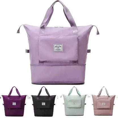 Ultimate Waterproof Gym Bag for Women - Spacious, Foldable Travel Companion with Dry & Wet Separation for Fitness Adventures