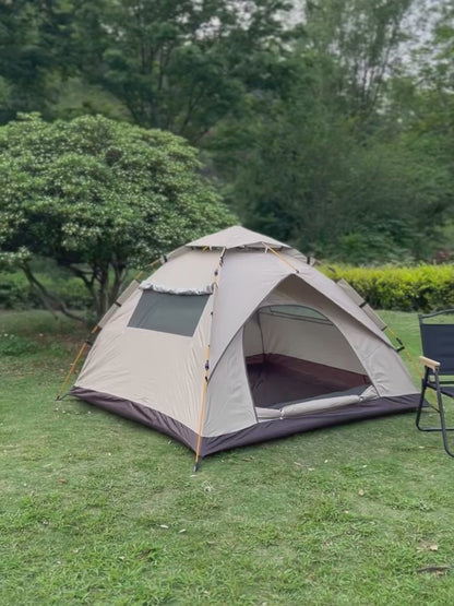 Outdoor Pop Up Tent Waterproof Portable Instant Automatic Camping Tent for 2-3/3-4 Person Family Tent Camping Backpacking